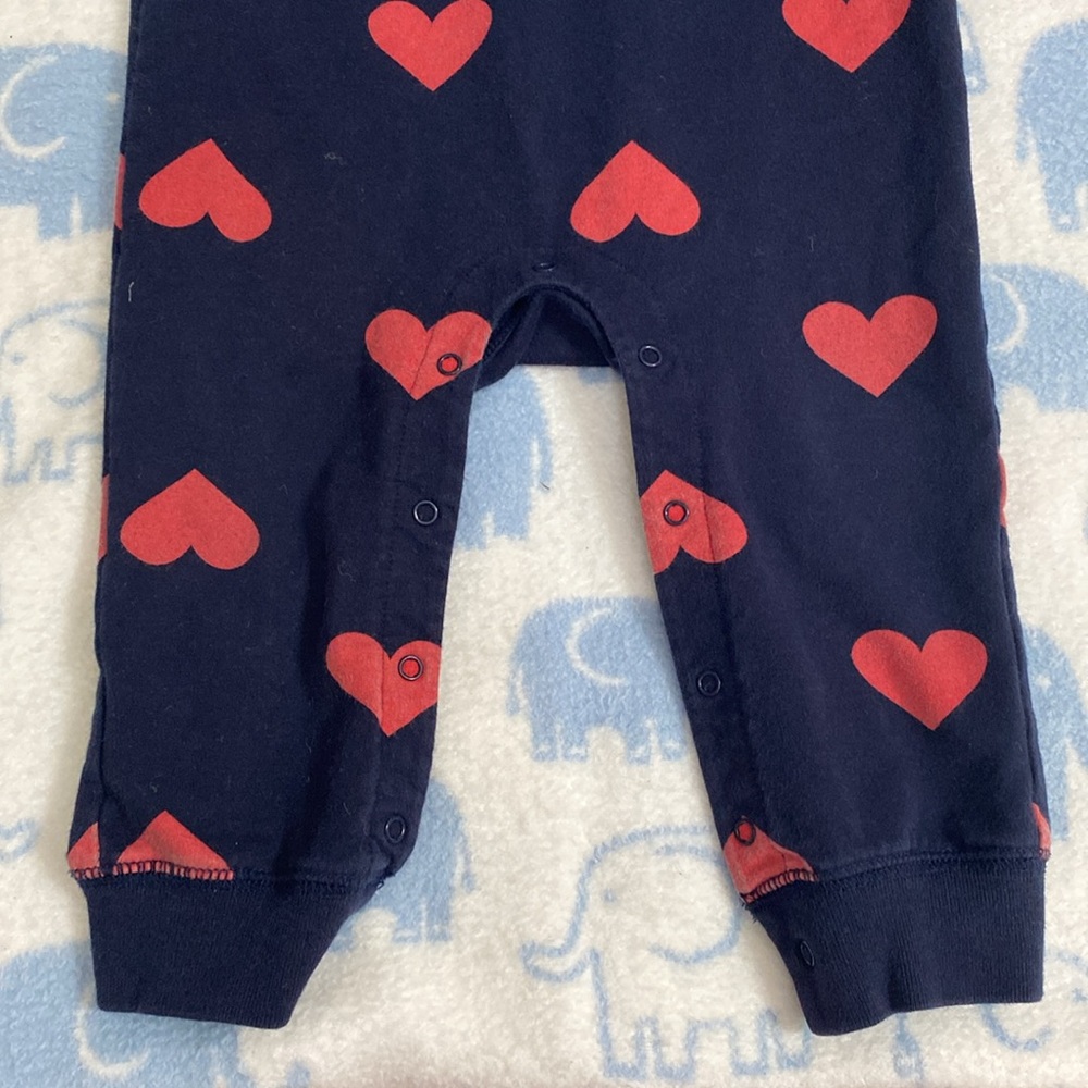 Primary Valentine Hearts onesie